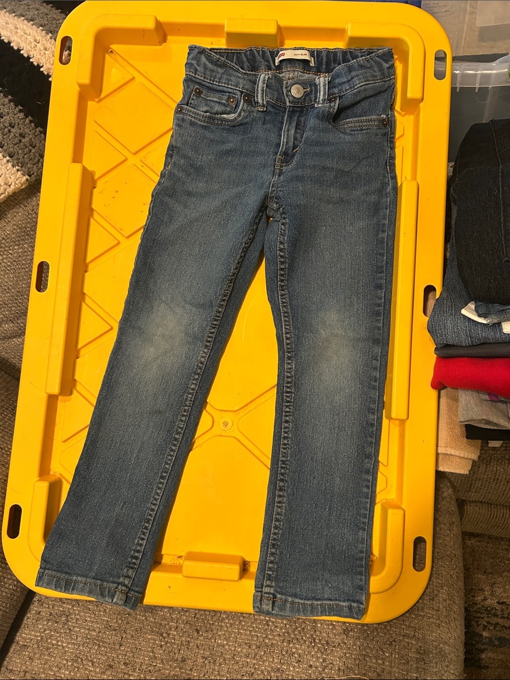 Levi's 511 Boys Slim Straight Jeans - Medium Blue Wash